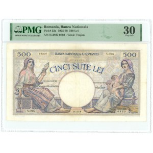 Romania 500 Lei 1938 PMG 30 VF