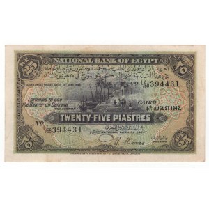 Egypt 25 Piastres 1942