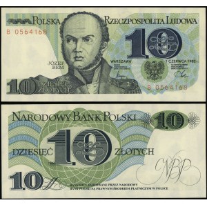 Polska, 10 złotych, 1.06.1982