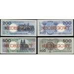 Polska, komplet nieobiegowych banknotów z serii miasta polskie, 1.03.1990