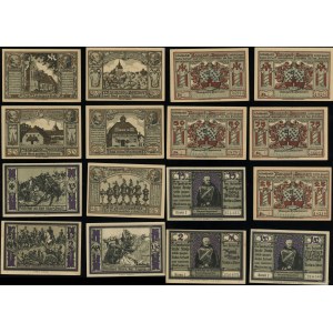 Pomorze, zestaw 14 banknotów, 1921-1922