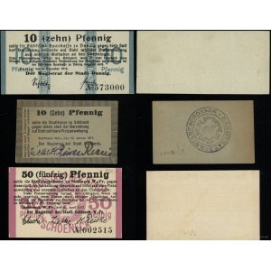 Prusy Zachodnie, zestaw 3 banknotów, 1916-1917