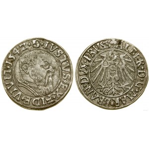 Prusy Książęce (1525-1657), grosz, 1542, Królewiec