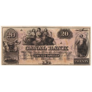 USA, 20 Dollars, New Orleans Canal & Banking Company