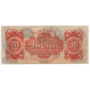 USA, 20 Dollars, New Orleans Canal & Banking Company