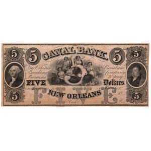 USA, 5 Dollars, The Canal Bank - New Orleans, Louisiana