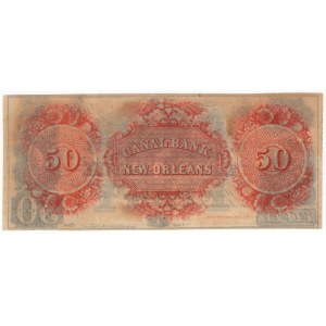 USA, 50 Dollars, New Orleans Canal & Banking Company