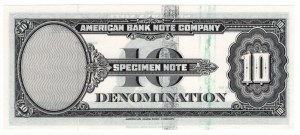 Spojené štáty americké, 10 dolárov 1929, SPECIMEN