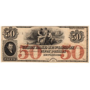 USA, 50 Dollars, Union Bank In New London, Connecticut