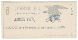 Spojené státy americké, 5 centů 1862, Greenwich (Ohio), J.S. BERRY