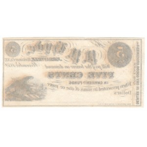 USA, 5 Cents 1852, New York, Jordanville