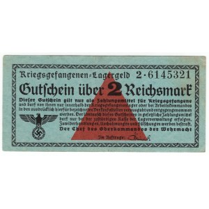 Germany, Universal camp vouchers, Kriegsgefangenen - Lagergeld - 2 Reichsmark, series 2