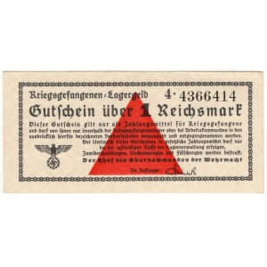 Germany, Universal camp vouchers, Kriegsgefangenen - Lagergeld - 1 Reichsmark, series 4
