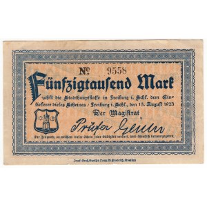 Świebodzice (Freiburg), 50 000 mark 1923