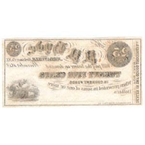 USA, 25 cents 1852, P.P. Hyde - Jordanville, New York