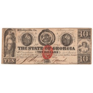 USA, 10 dollars 1863, The State of Georgia