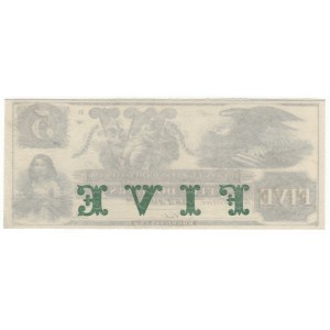 USA, 5 dollars, New England Commercial Bank, Newport, Rhode Island