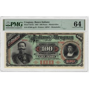 Uruguay, 100 Pesos 1887