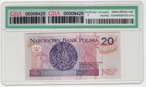 Poland, Third Republic, 20 zloty 1994, AA series