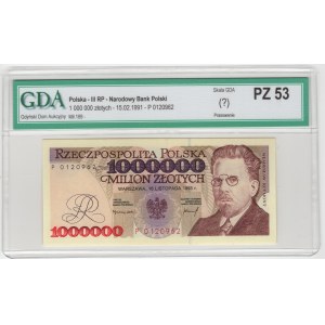Polska, III RP, 1 milion złotych 1993, seria P