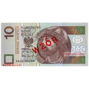 Polsko, III RP, 10 zlotých 1994, série AA, MODEL č. 1490
