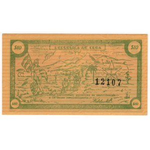 Cuba, 10 dollars (1953)