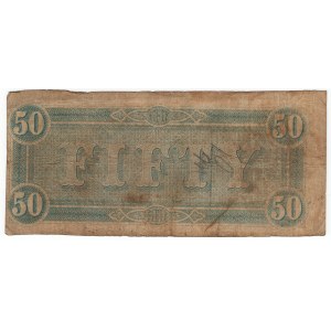 Stany Zjednoczone Ameryki, 50 dolarów 1864, The Confederate States of America, Richmond