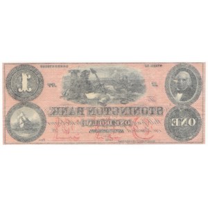 USA, 1 dollar, The Stonington Bank - Stonington, Connecticut