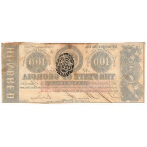 Stany Zjednoczone Ameryki, 100 dolarów 1863, The State of Georgia