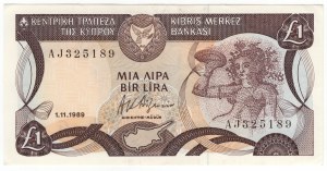 Cyprus, 1 pound 1989