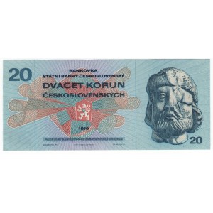 Czechosłowacja, 20 korun 1970