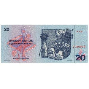 Czechosłowacja, 20 korun 1970