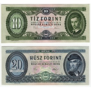 Hungary, (20 forint, 10 forint) 1975 - set of 2 pieces