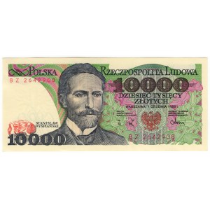 Polska, PRL, 10 000 złotych 1988, seria BZ