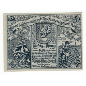 Darłowo (Rugenwalde), 50 Pfg. 1921