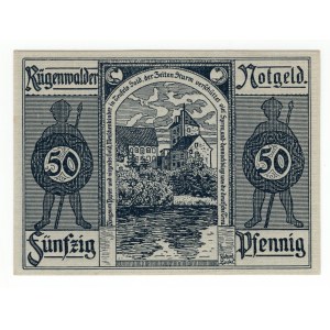 Darłowo (Rugenwalde), 50 Pfg. 1921