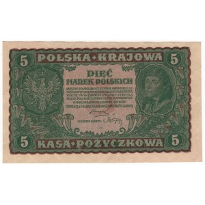 Poland, 5 Polish marks 1919, 2nd series AC