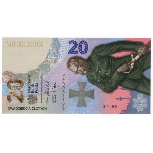 Polska, III RP, 100-lecie Bitwy Warszawskiej 20 złotych 2020, seria RP