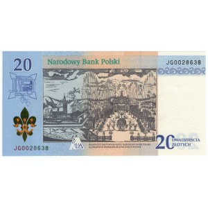 Polska, III RP, 300-lecie koronacji Matki Bożej Jasnogórskiej 20 złotych 2017, seria JG