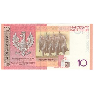 Poland, Third Republic, 90th Anniversary of Regaining Independence, 10 gold 2008, ON series