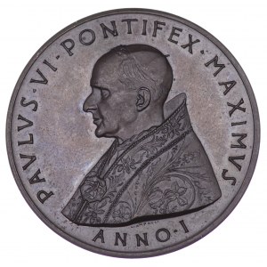 Medal, Paul VI, anno I, 1963 - Corona Aurea Super Caput Eius