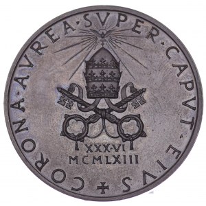 Medal, Paul VI, anno I, 1963 - Corona Aurea Super Caput Eius