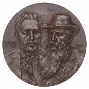 Medal, Christian de Wet & Koos de la Reij HANDS OFF 1902