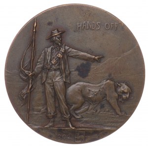 Medal, Christian de Wet & Koos de la Reij HANDS OFF 1902