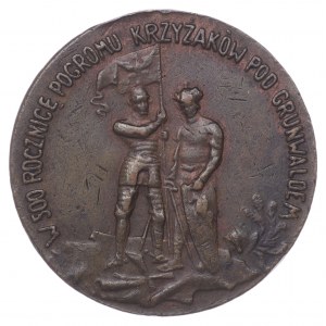 Medal, Król Jagiełło/Witold 1910 - w 500 rocznicę pogromu Krzyżaków pod Grunwaldem