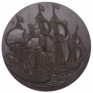 Medal minted for the 300th anniversary of the Battle of Oliva 1927 , by Stefan Slezak - beautifully preserved