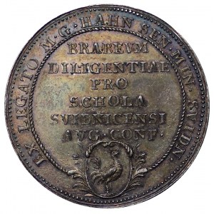 Śląsk, Świdnica, Medal nagrodowy Szkoły Ewangelickiej (XVIII wiek)