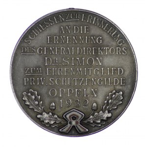 Medal, Generaldirektor Dr.Simon Opole, 1932 - rare