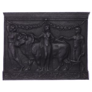One-sided cast iron plaque by Jan Wysocki