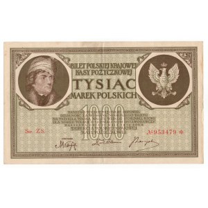 Polsko, 1 000 polských marek 1919, série ZS